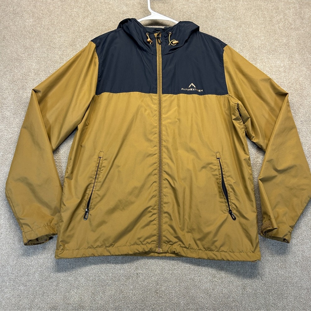 AlpineXtrem Mountain Climbing Jacket Men's M Mustard Full Zip Windbreaker Salewa